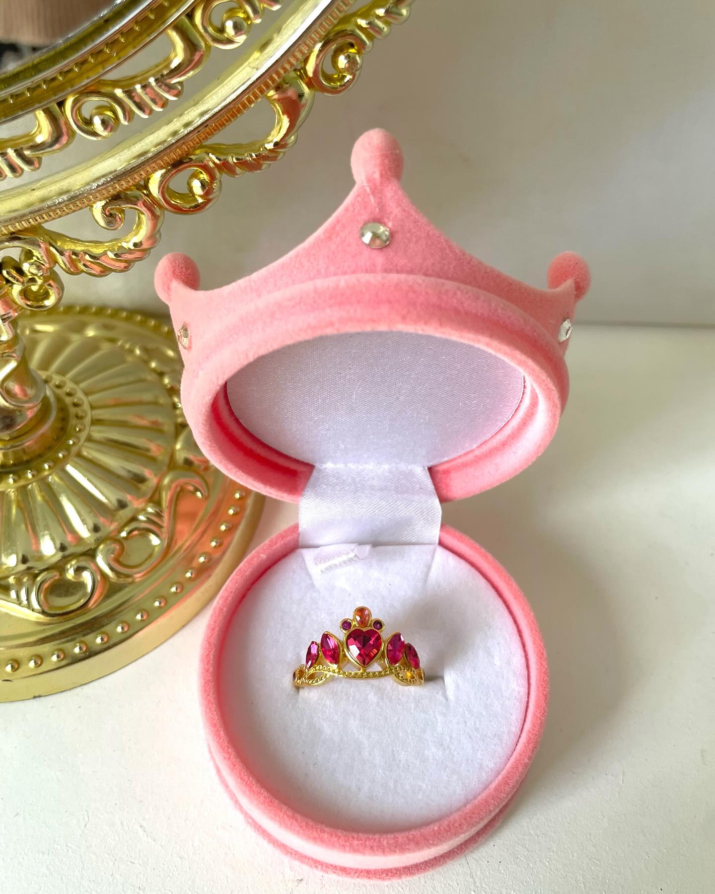 Caja Corona Princesa Lujo Anillo