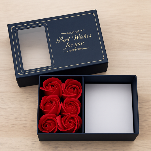 Caja de Lujo Flores Rosas Eternas
