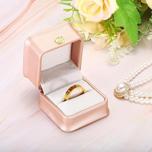 Caja Deluxe Cuerina Anillo