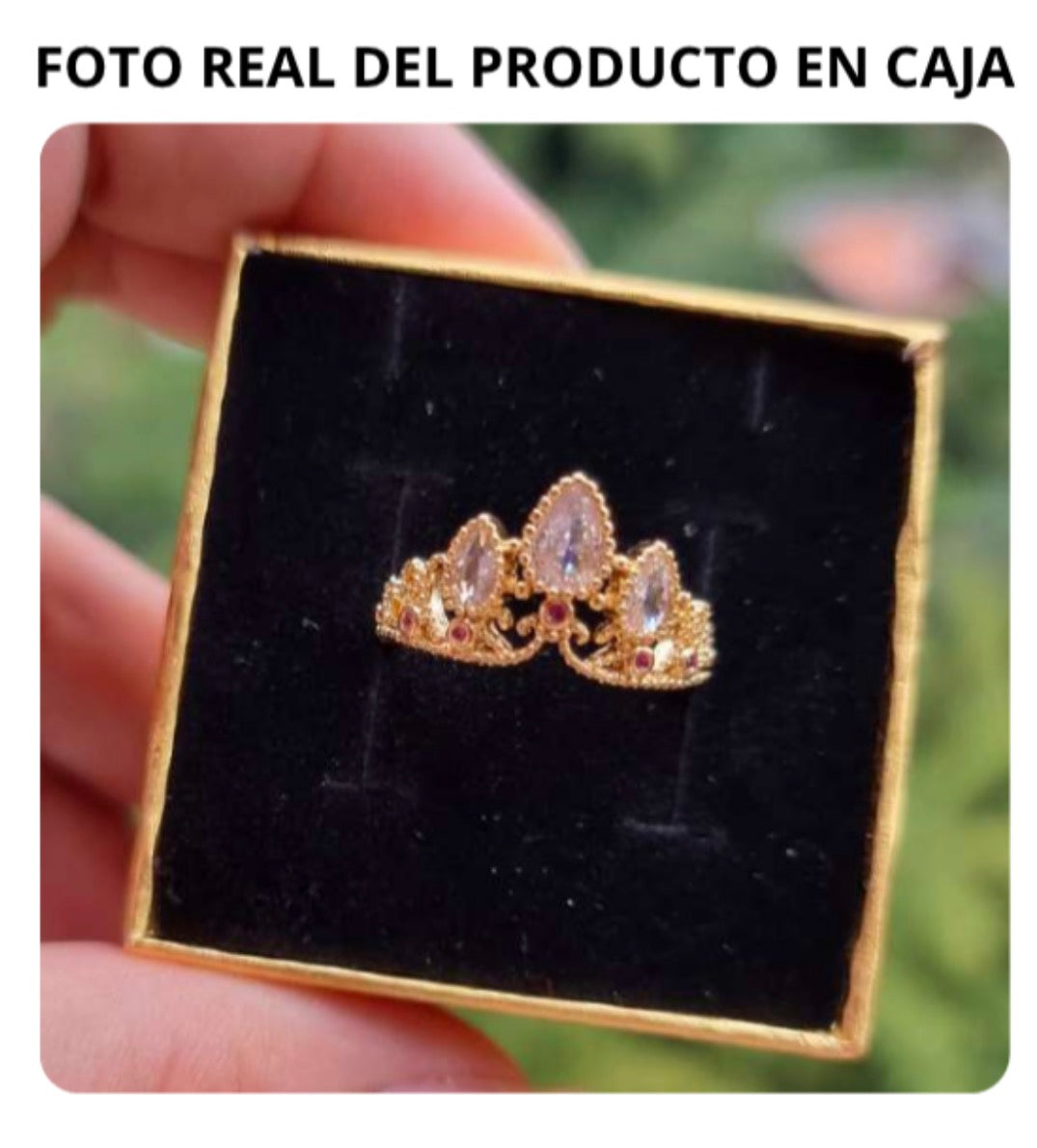Anillo Corona Princesa Rapunzel