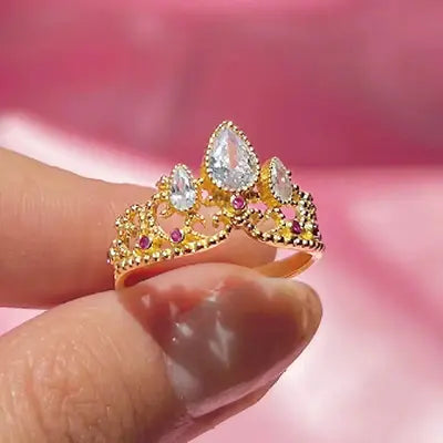 Anillo Corona Princesa Rapunzel