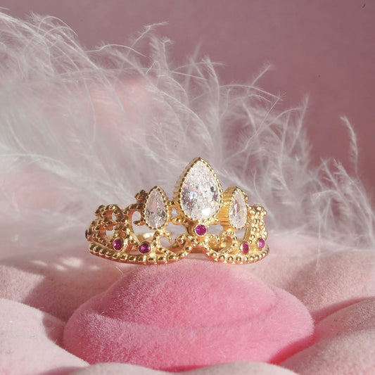 Anillo Corona Princesa Rapunzel