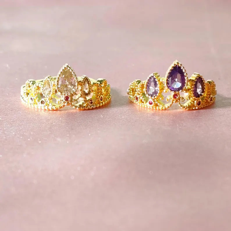 Anillo Corona Princesa Rapunzel