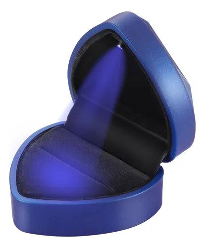 Caja de Lujo Anillo o Collar Luz Corazón