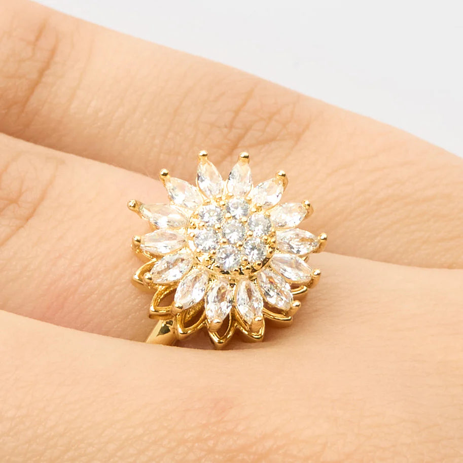Anillo Girasol GIRATORIO