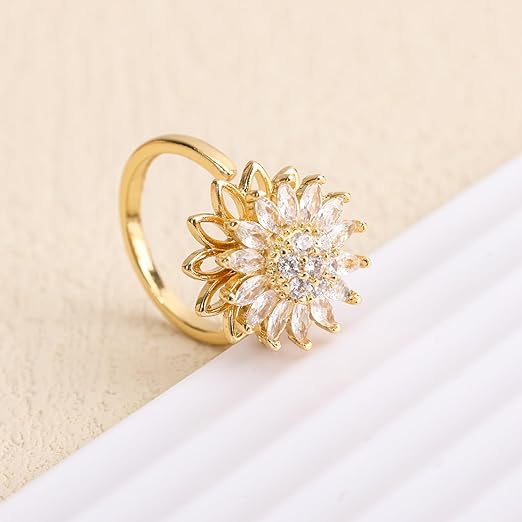 Anillo Girasol GIRATORIO
