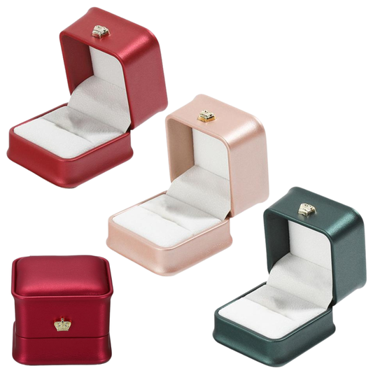 Caja Deluxe Cuerina Anillo